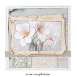 Zestaw papierów Vintage 4, 20 kartek, 25x25 cm