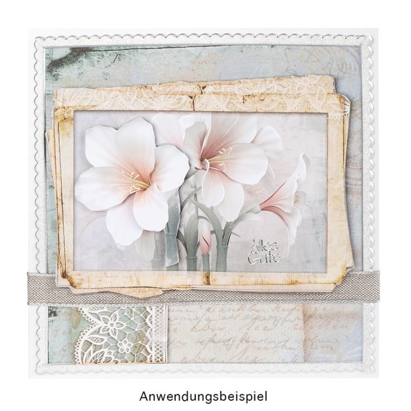 Zestaw papierów Vintage 4, 20 kartek, 25x25 cm