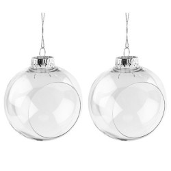 Kule, bombki akrylowe z otworem Ø 10 cm, 2szt