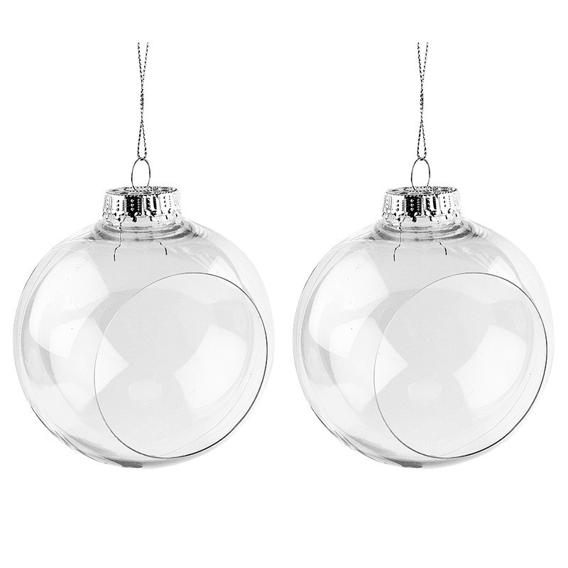 Kule, bombki akrylowe z otworem Ø 10 cm, 2szt