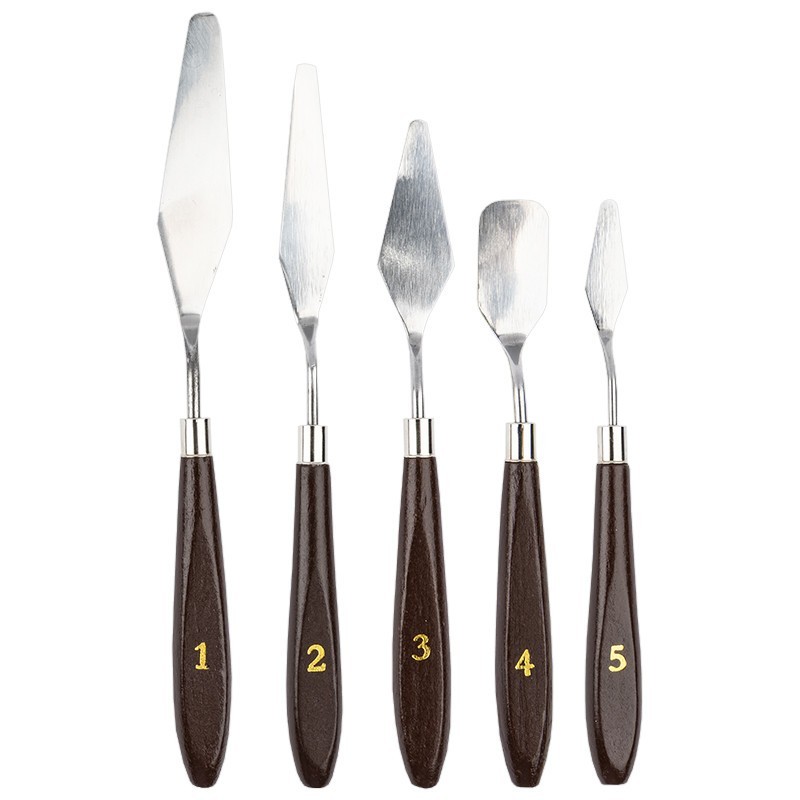 Metalowe szpatułki ze stali nierdzewnej, 5 szt ,