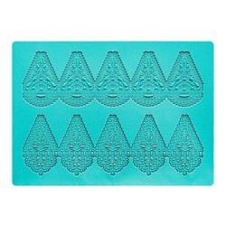 Foremka silikonowa, koronka na bombki rozm. 21x15x0,2cm