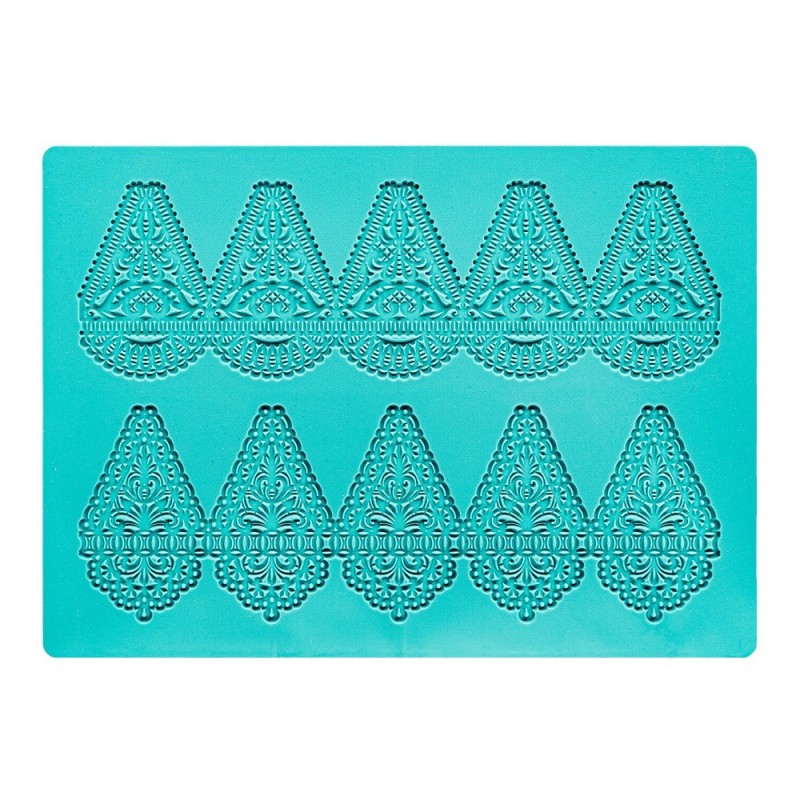 Foremka silikonowa, koronka na bombki rozm. 21x15x0,2cm