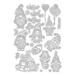 Wykrojnik do papieru, Skrzaty, 22 sztuki