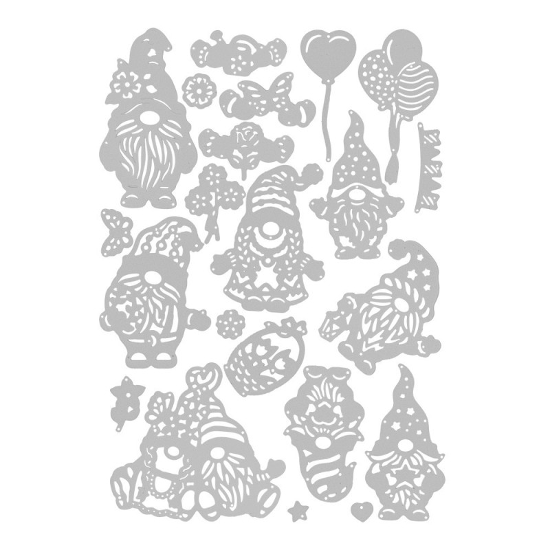 Wykrojnik do papieru, Skrzaty, 22 sztuki