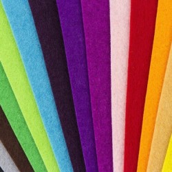 Filc dekoracyjny, kolorowy, 15 arkuszy, A4, grubość 2mm