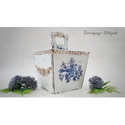 Papier ryżowy Cadence, Niebieski ptak w kwiatach 30x30 cm