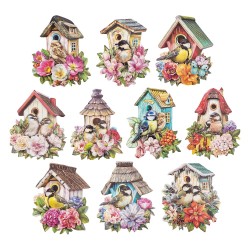 motywy 3d domki dla ptaszków