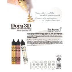 Konturówka metaliczna Dora 3D 25ml, ametystowy