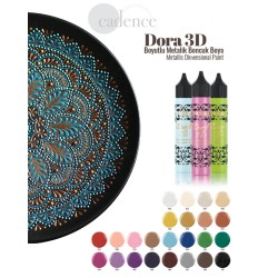 Konturówka metaliczna Dora 3D 25ml, ametystowy