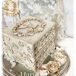 Pudełko książka na nóżkach, 22 x 22 x 23 cm, KT89