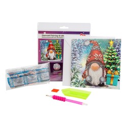 diamond painting świąteczna kartka