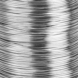 Drut metalowy o długości 50 m, Ø 0,3 mm, srebrny,