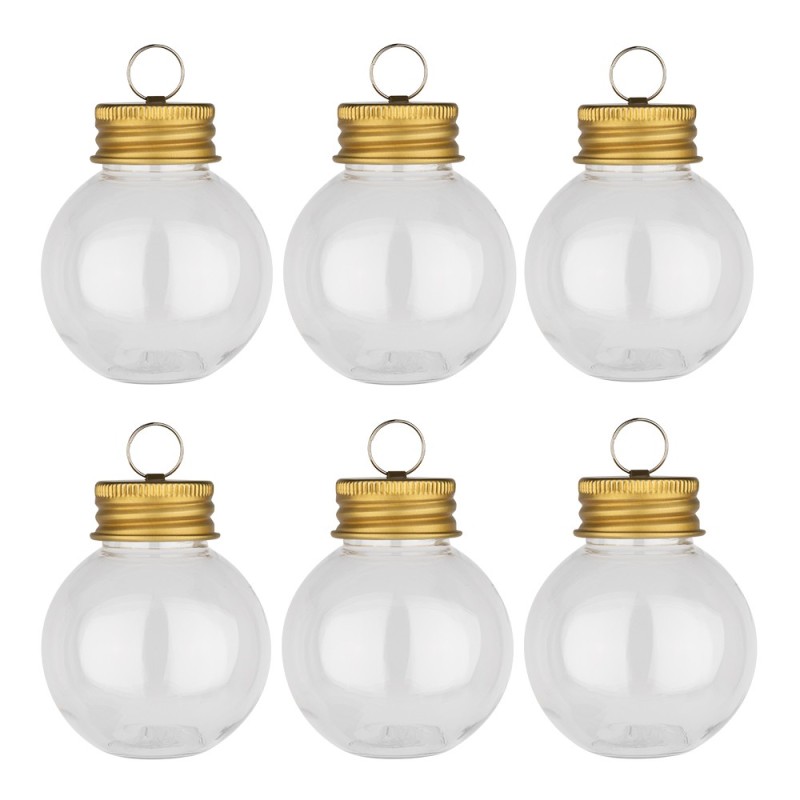 Dekoracyjne kule do napełniania i zawieszenia, Ø 5cm, 6 szt