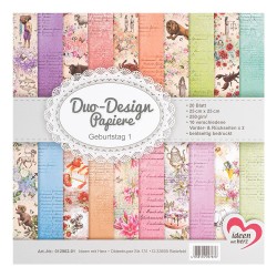 papier do scrapbookingu, dwustronny