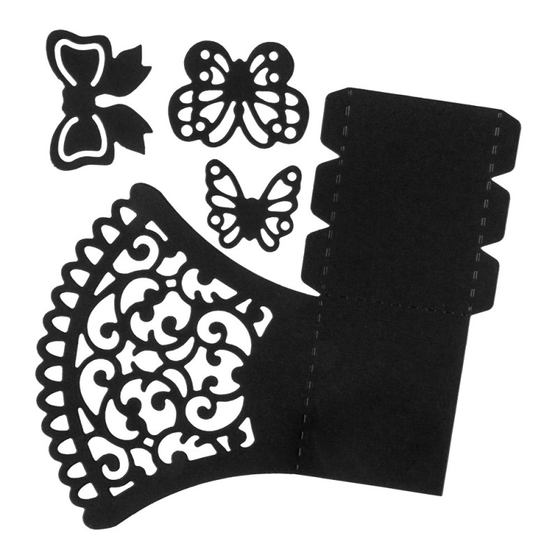 Wykrojnik do papieru, Koszyczek, 4 sztuki