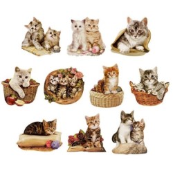 Motywy 3D Kotki, rozm....