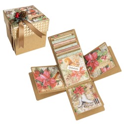 Pudełko niespodzianka z papieru