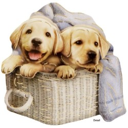 Motywy 3D Psy, rozm. 7 cm, 10 szt