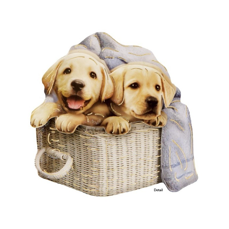 Motywy 3D Psy, rozm. 7 cm, 10 szt