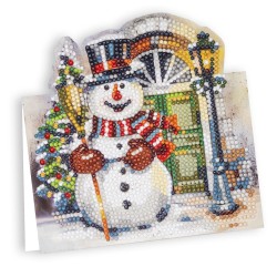 kartka świąteczna z haftem diamentowym