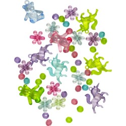 Kolorowe koraliki dla dzieci – zestaw do biżuterii 130g