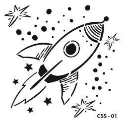 szablon rakieta, kooky