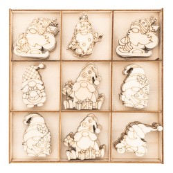 Dekoracje z drewna skrzaty