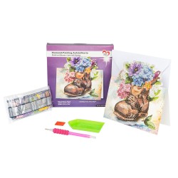 kartka okolicznościowa z haftem diamentowym