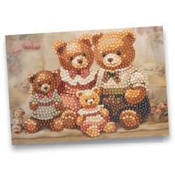 haft diamentowy, Misie Vintage