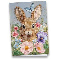 kartka z haftem diamentowym,