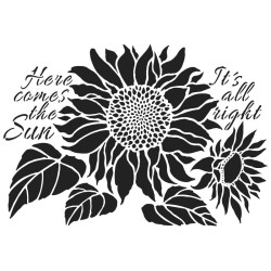 szablon do malowania, Słoneczniki