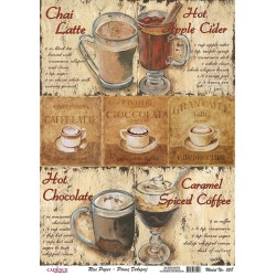 papier ryżowy, kawa,