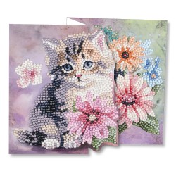 diamond painting, kartki okolicznościowe z haftem diamentowym