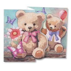 diamond painting, kartka z haftem diamentowym