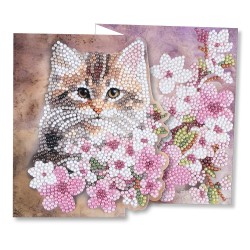 diamond painting, kartka z haftem diamentowym