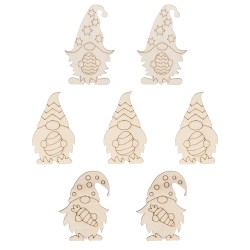 kształty z drewna krasnale,