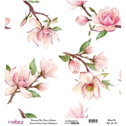 papier ryzowy, magnolie,