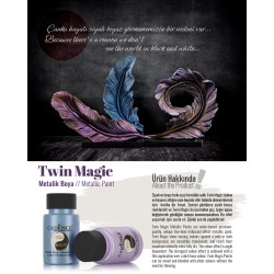 Farba opalizująca Twin Magic 50 ml, zielony-niebieski