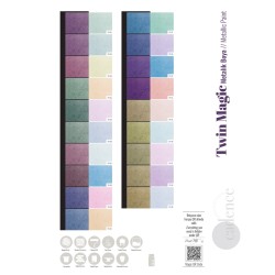 Farba opalizująca Twin Magic 50 ml., złoto-jasny róż