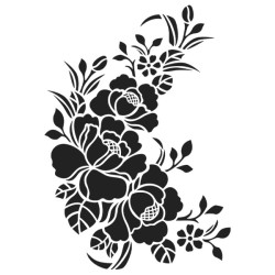 szablony z kwiatami,