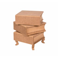 pudełka mdf, książki