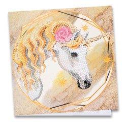 Kartka z haftem diamentowym