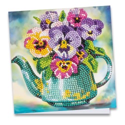 kartka z haftem diamentowym