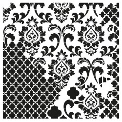 Szablon Cadence 25x25 cm, do ścian, mebli i decoupage, nr01