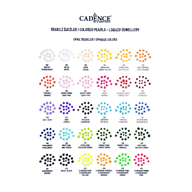 Cadence Perełki w sztyfcie 25ml - cukierkowy róż