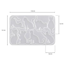 forma silikonowa koty