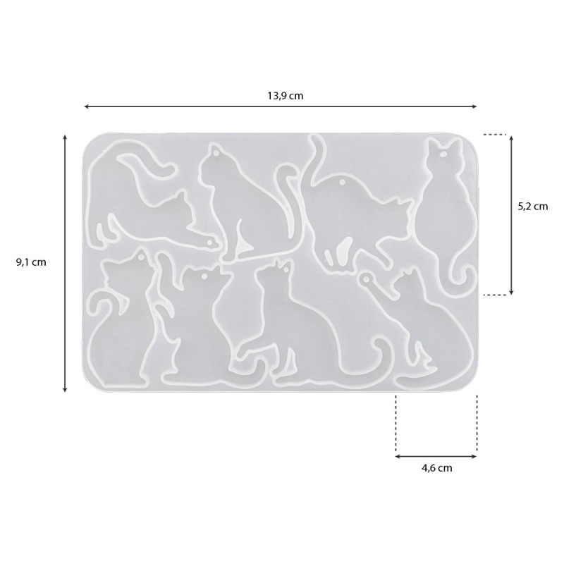 forma silikonowa koty