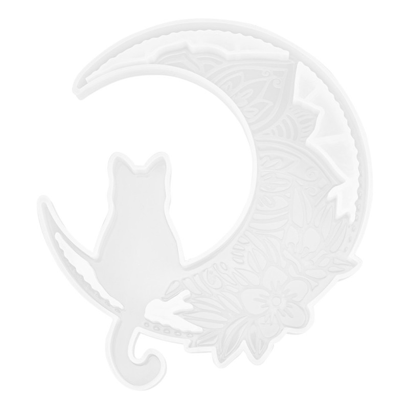 forma silikonowa kot na księżycu