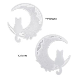 forma silikonowa kot na księżycu